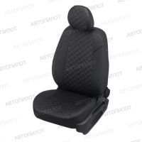 Чехлы Автопилот Экокожа Ромб на Nissan Sentra 7 (B17) 2012-2017 г.в.