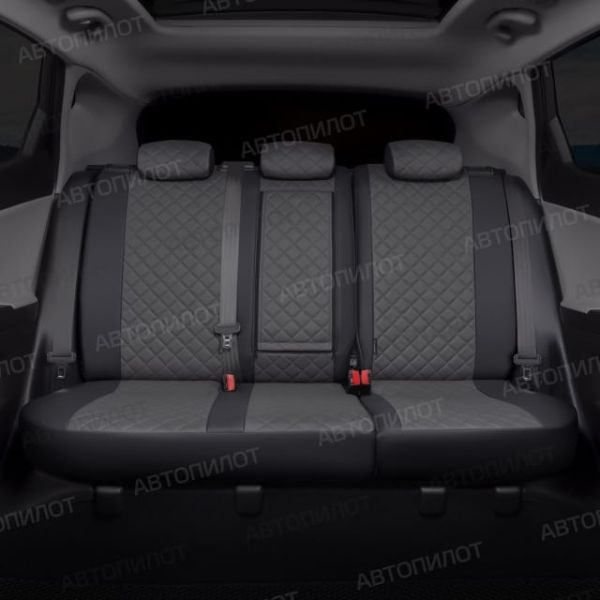 Чехлы Автопилот Экокожа Ромб на Nissan Sentra 7 (B17) 2012-2017 г.в.