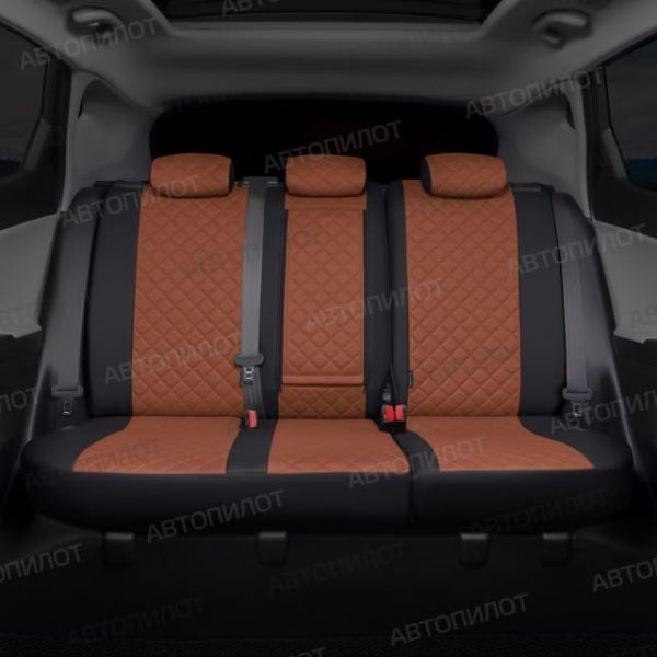 Чехлы Автопилот Экокожа Ромб на Nissan Sentra 7 (B17) 2012-2017 г.в.