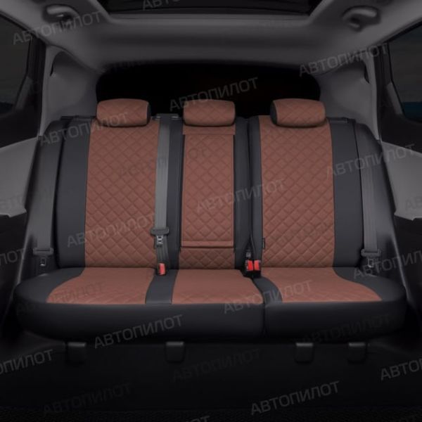 Чехлы Автопилот Экокожа Ромб на Nissan Sentra 7 (B17) 2012-2017 г.в.