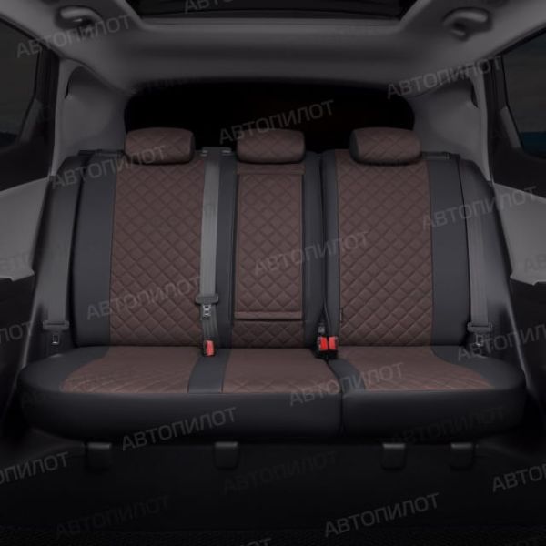 Чехлы Автопилот Экокожа Ромб на Nissan Sentra 7 (B17) 2012-2017 г.в.