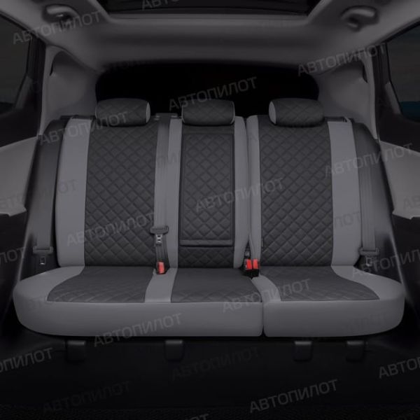 Чехлы Автопилот Экокожа Ромб на Nissan Sentra 7 (B17) 2012-2017 г.в.