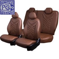 Чехлы Премиум Экокожа Байрон Президент|Жук на Haval M6 2 (2021+)