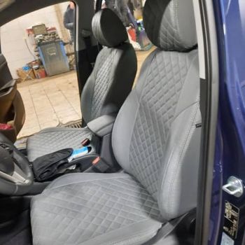 Авточехлы Автопилот серый Ромб